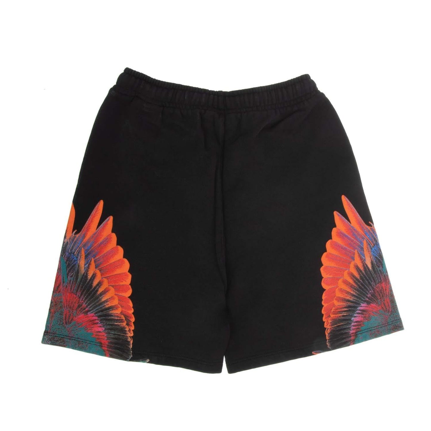 Black-Red - Back - Marcelo Burlon Boys Sunset Swings Sweat Shorts