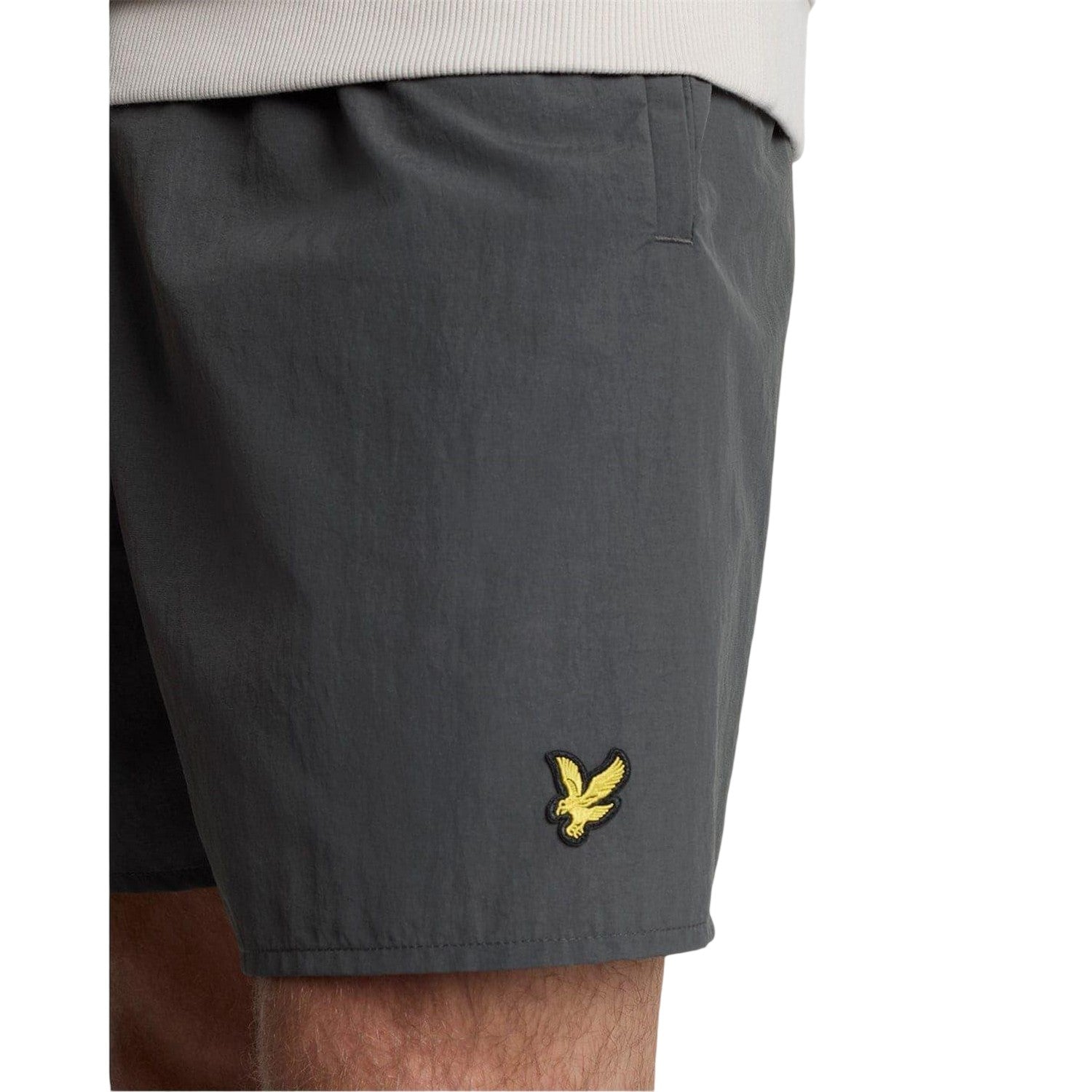 Gunmetal - Side - Lyle & Scott Mens Regular Swimming Swim Shorts