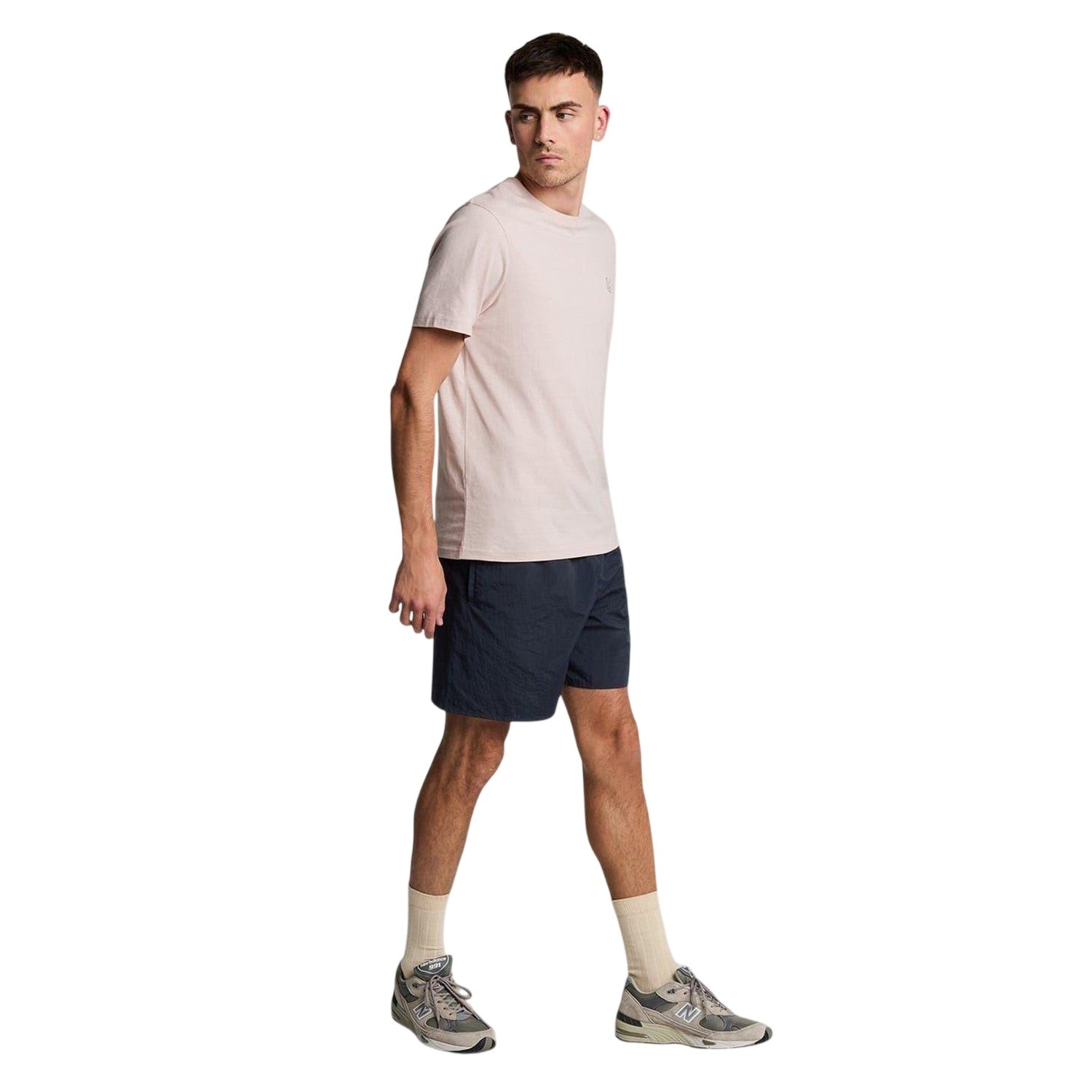 Dark Navy - Pack Shot - Lyle & Scott Mens Regular Swimming Swim Shorts