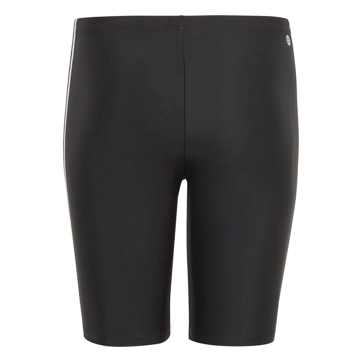 Black-White - Back - Adidas Boys 3 Stripes Jammer Shorts