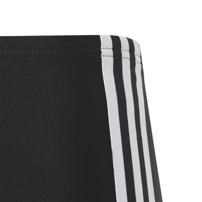 Black-White - Side - Adidas Boys 3 Stripes Jammer Shorts