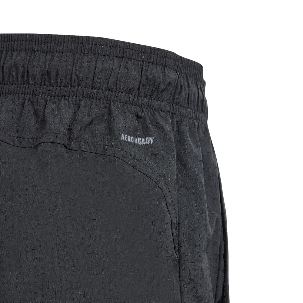 Black - Side - Adidas Childrens-Kids Cargo Shorts