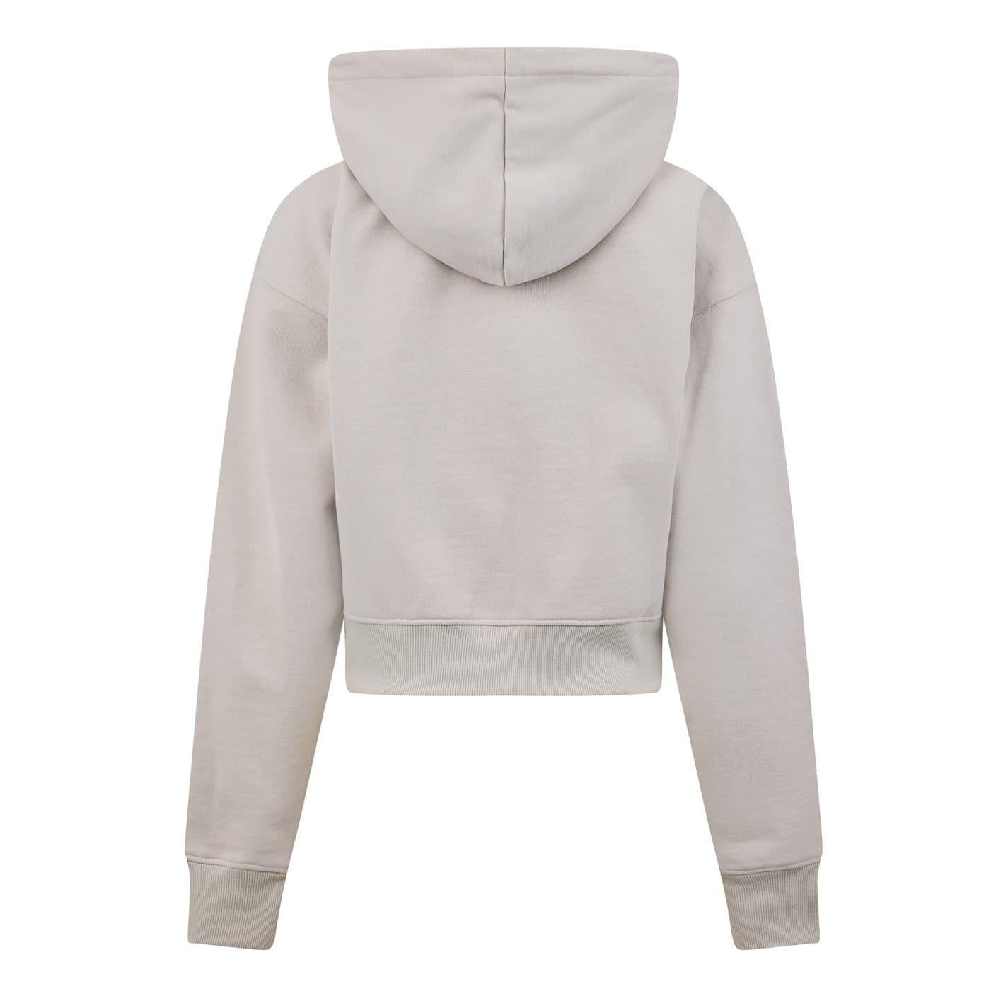 Stone - Back - Jack Wills Womens-Ladies Cotton Full Zip Hoodie