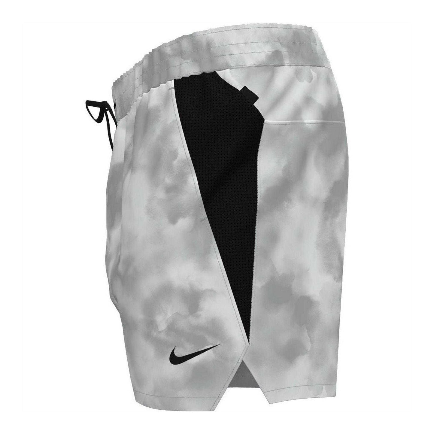 Wolf Grey - Side - Nike Mens Volley Cloud Print Snug Fit Swim Shorts