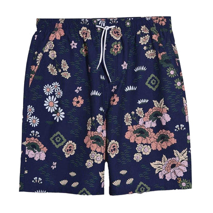 Indigo Print - Front - Farah Mens Colbert Floral Swim Shorts