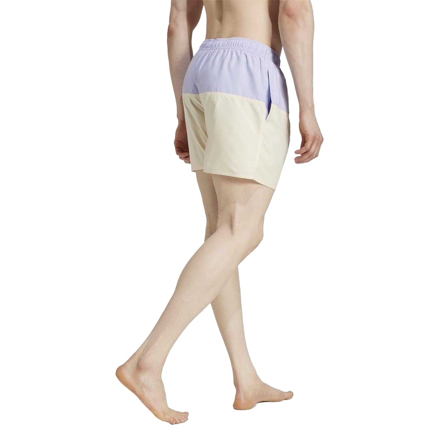 Violet - Back - Adidas Mens CLX Colour Block Mesh Swim Shorts