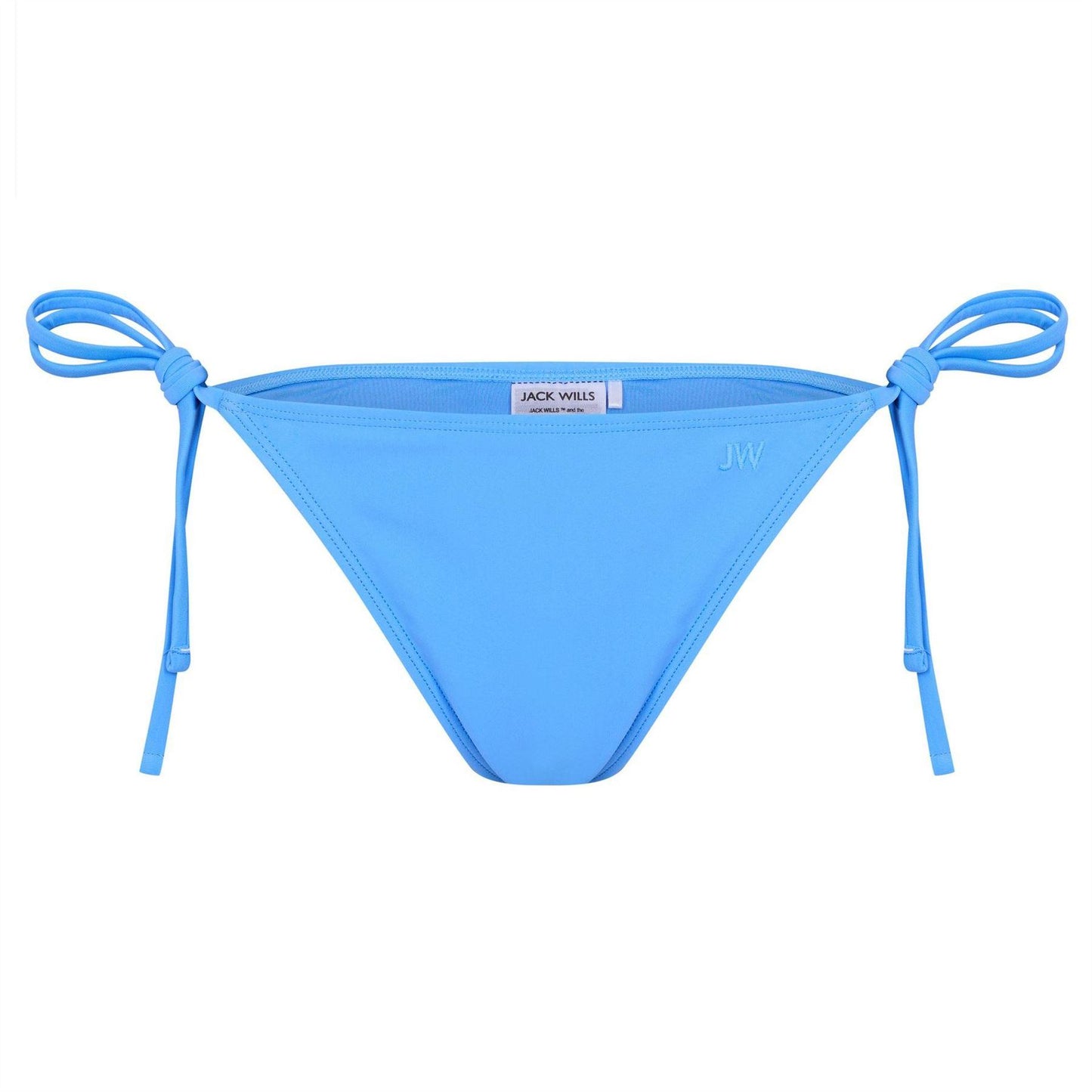 Marina Blue - Front - Jack Wills Womens-Ladies Plain Bikini Bottoms