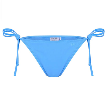 Marina Blue - Front - Jack Wills Womens-Ladies Plain Bikini Bottoms
