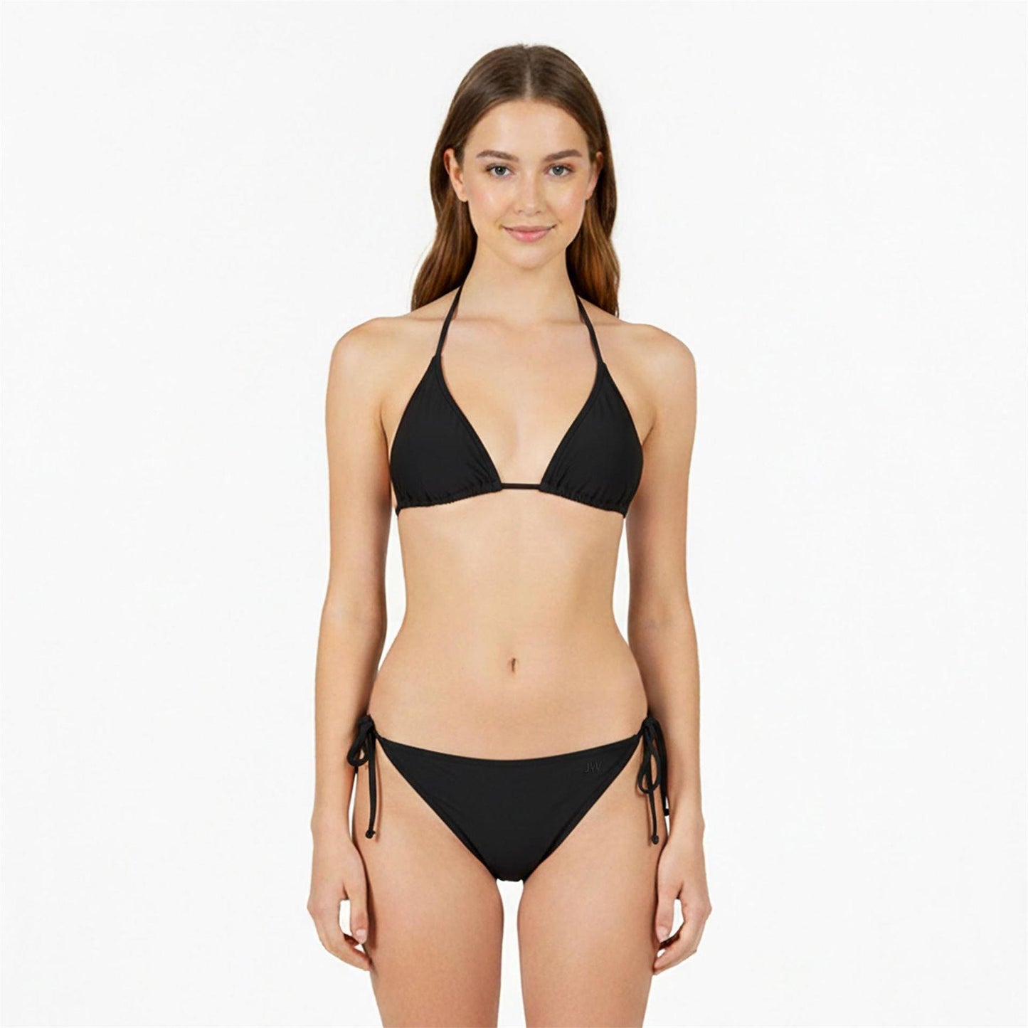 Black - Side - Jack Wills Womens-Ladies Plain Bikini Bottoms