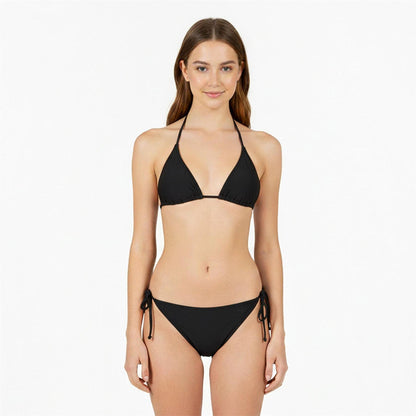 Black - Side - Jack Wills Womens-Ladies Plain Bikini Bottoms