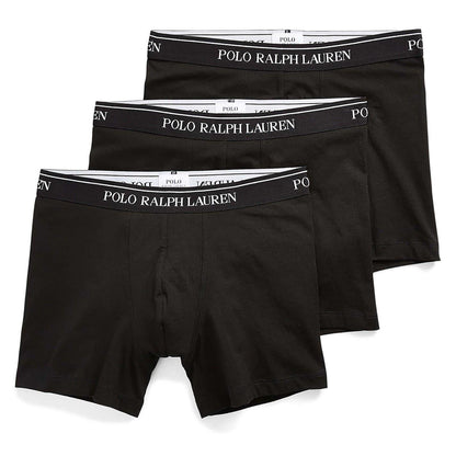 Black - Front - Ralph Lauren Mens Boxer Shorts (Pack of 3)