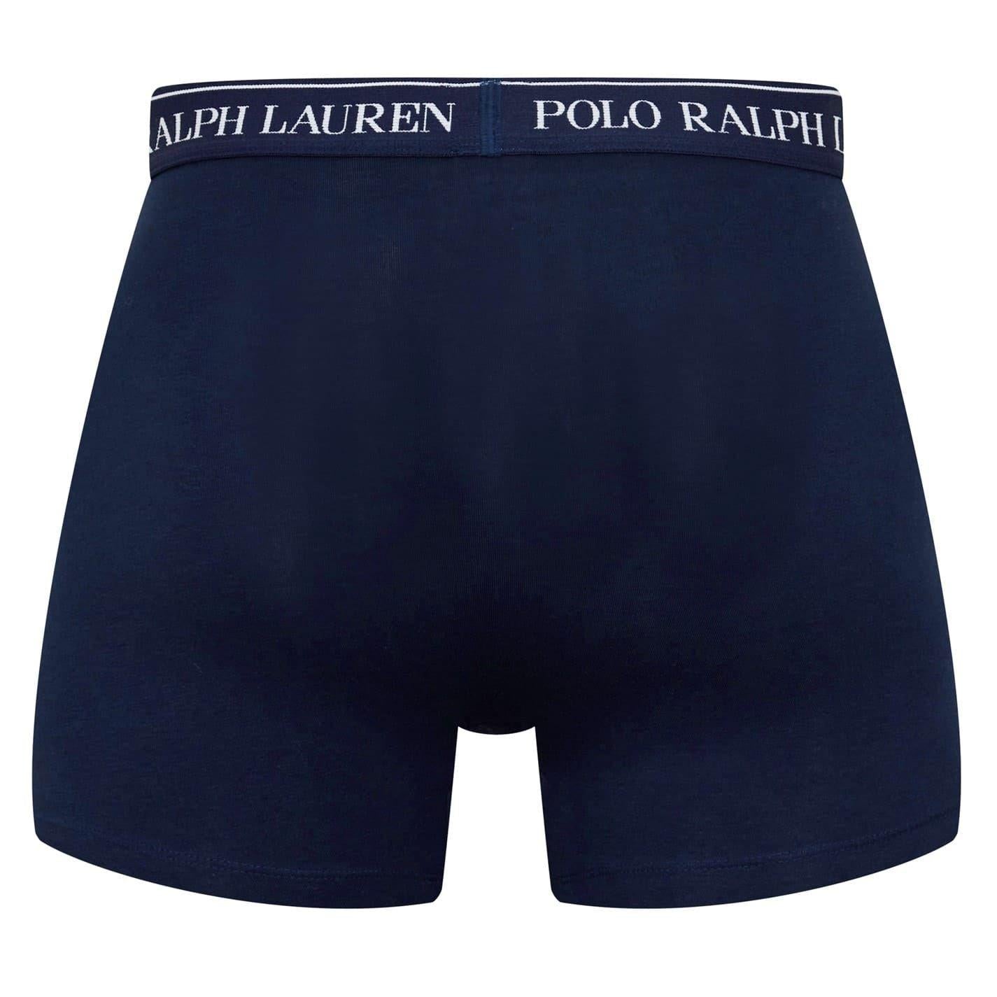 Navy - Pack Shot - Ralph Lauren Mens Boxer Shorts (Pack of 3)