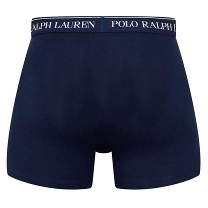 Navy - Pack Shot - Ralph Lauren Mens Boxer Shorts (Pack of 3)
