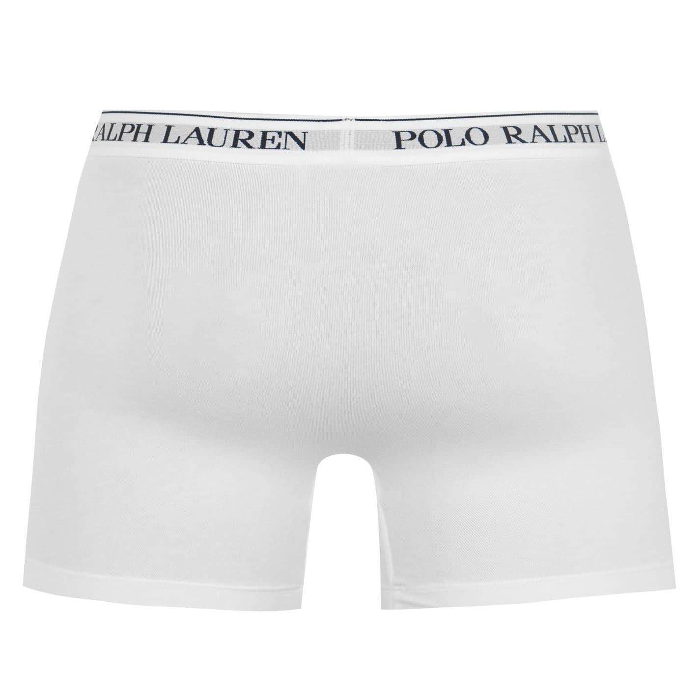 White - Pack Shot - Ralph Lauren Mens Boxer Shorts (Pack of 3)