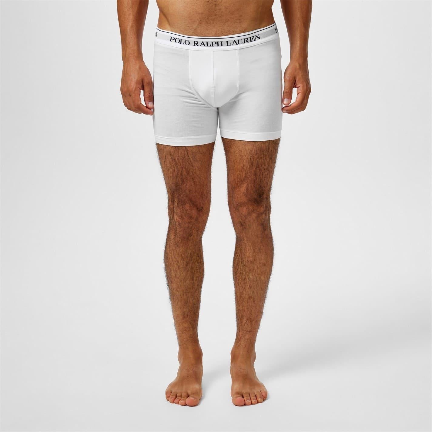 Black-White-Grey - Back - Ralph Lauren Mens Boxer Shorts (Pack of 3)