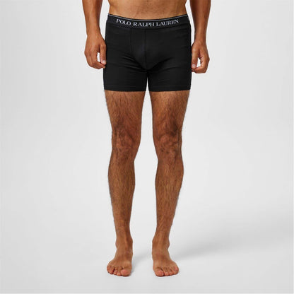 Black-White-Grey - Pack Shot - Ralph Lauren Mens Boxer Shorts (Pack of 3)