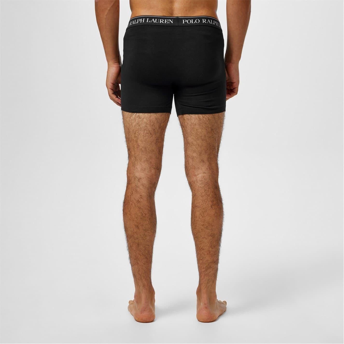 Black - Side - Ralph Lauren Mens Boxer Shorts (Pack of 3)