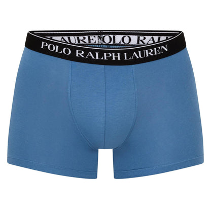 Blue-Dark Blue-Black - Side - Ralph Lauren Mens Boxer Shorts (Pack of 3)