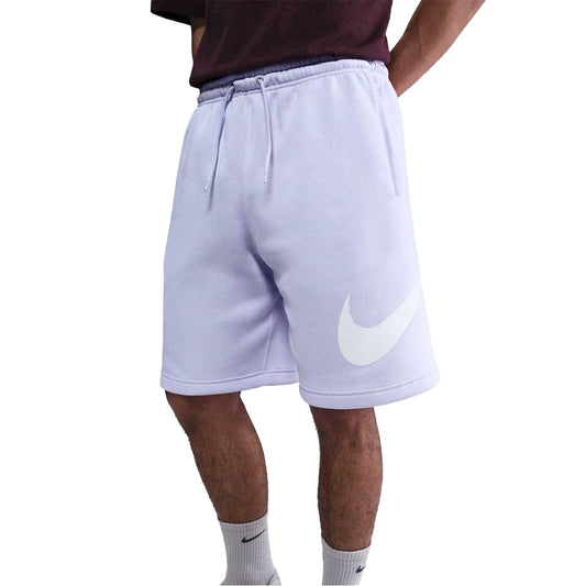 Lilac-Amethyst - Front - Nike Mens Club Fleece Sweat Shorts