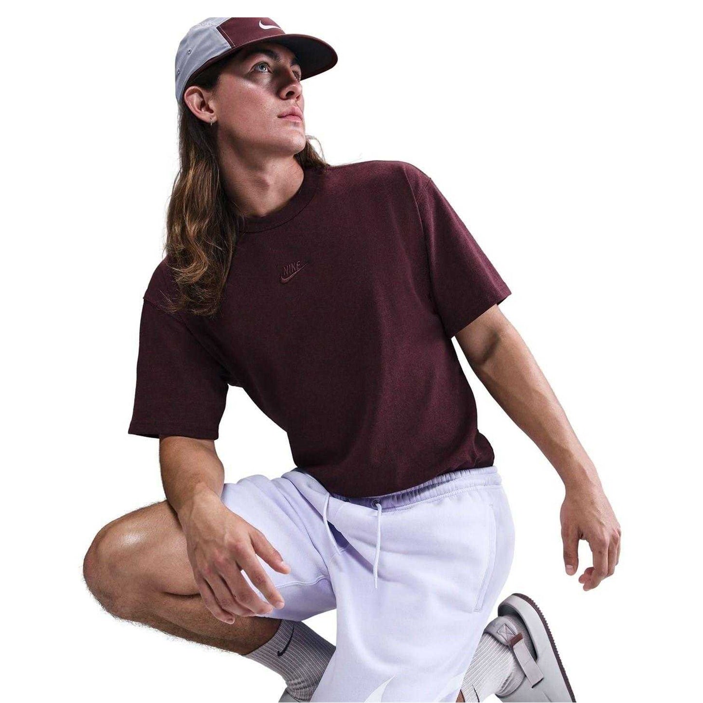 Lilac-Amethyst - Side - Nike Mens Club Fleece Sweat Shorts