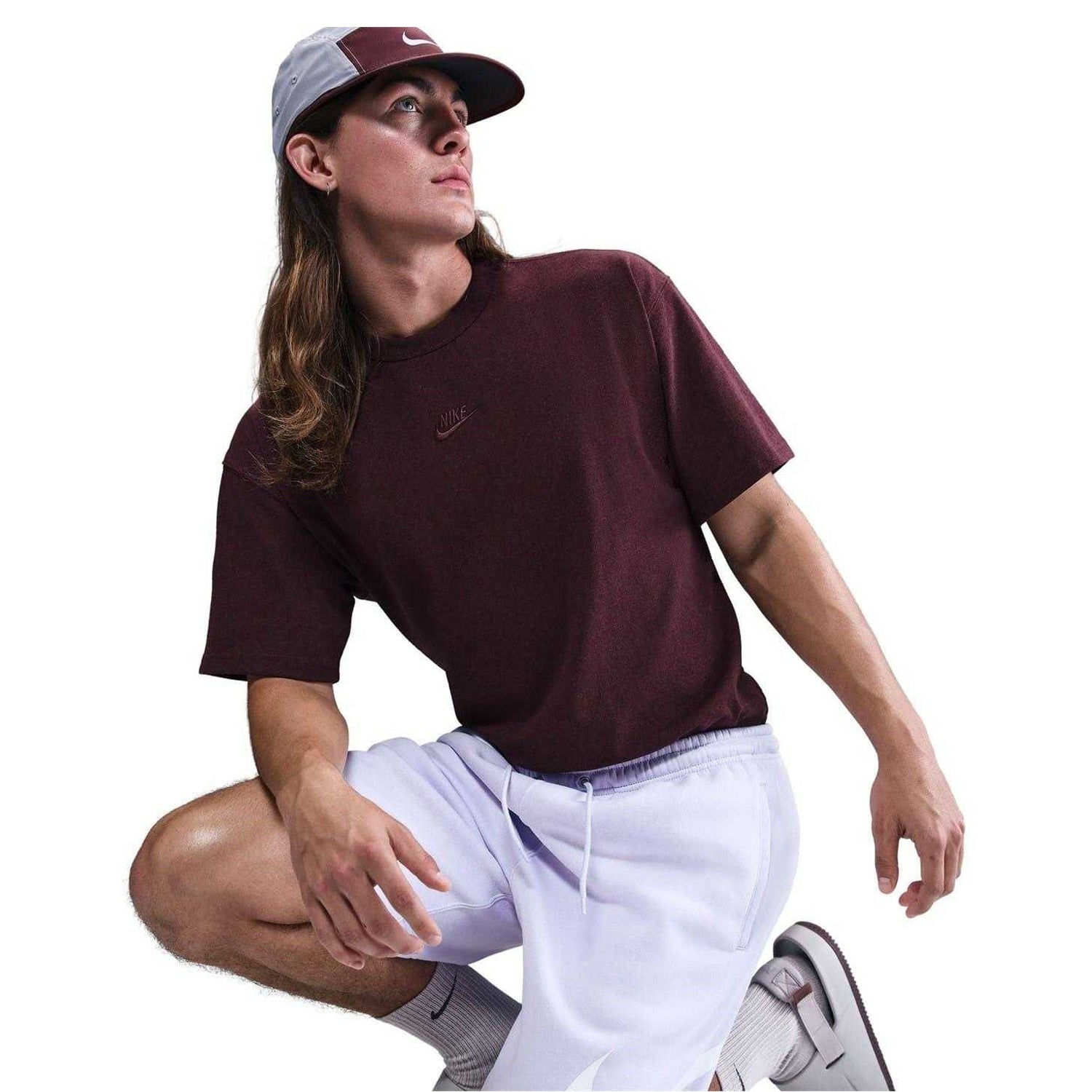 Lilac-Amethyst - Side - Nike Mens Club Fleece Sweat Shorts