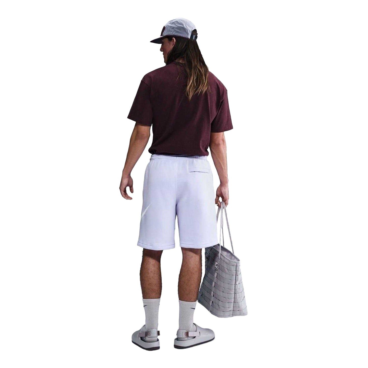 Lilac-Amethyst - Pack Shot - Nike Mens Club Fleece Sweat Shorts