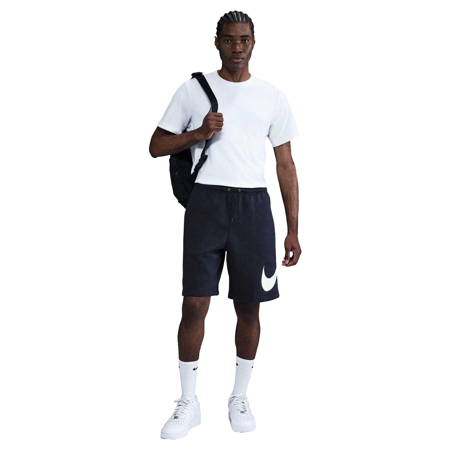 Navy - Lifestyle - Nike Mens Club Fleece Sweat Shorts