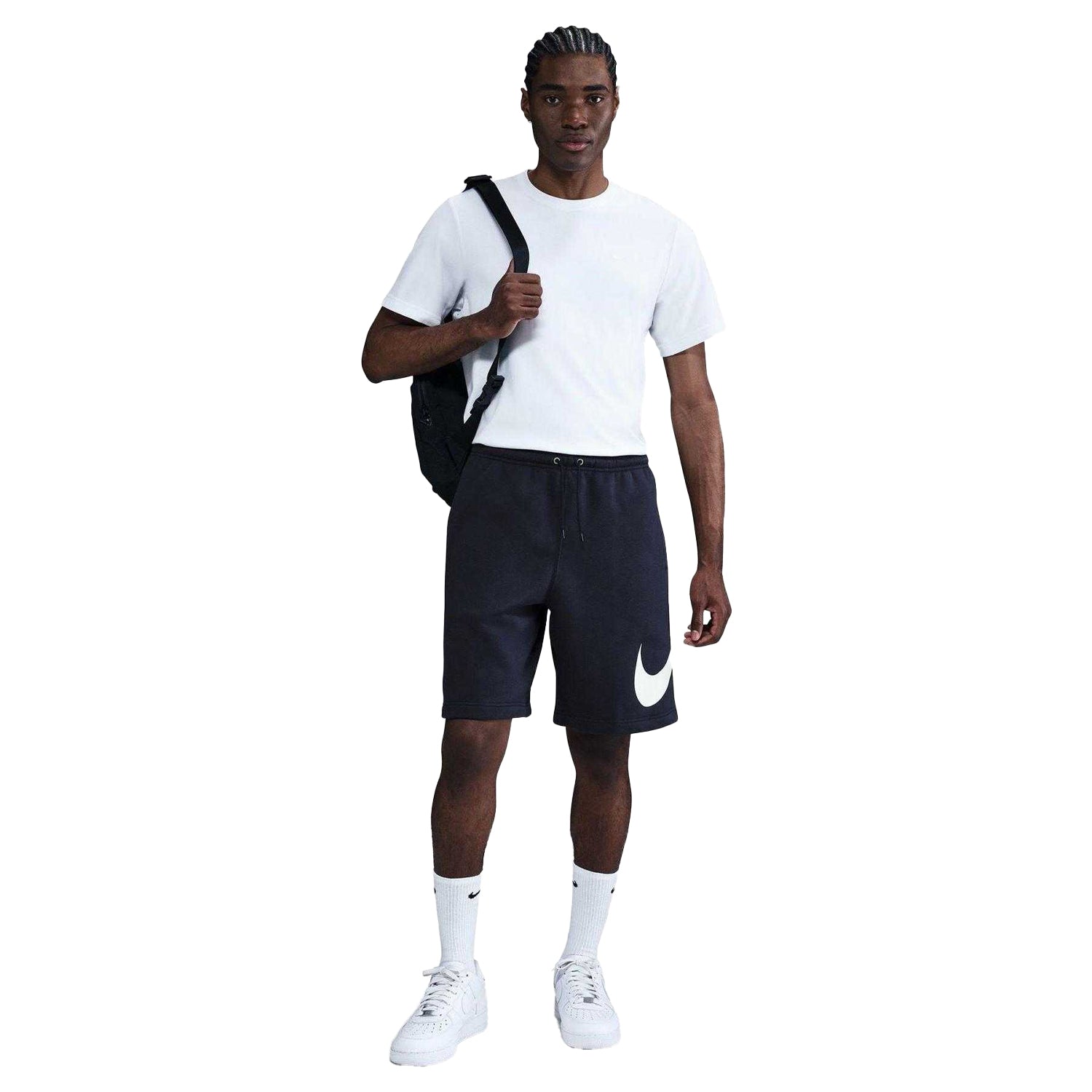 Navy - Lifestyle - Nike Mens Club Fleece Sweat Shorts