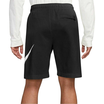 Black-White - Lifestyle - Nike Mens Club Fleece Sweat Shorts
