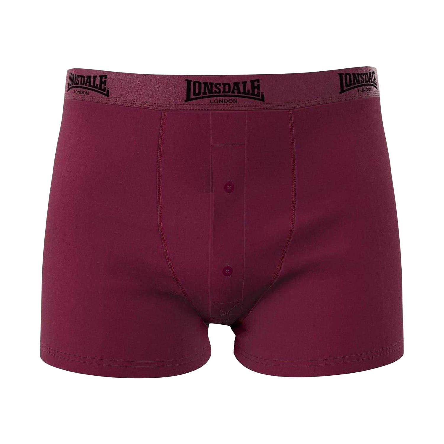 Rust-Charcoal - Lifestyle - Lonsdale Mens Boxer Shorts (Pack of 2)