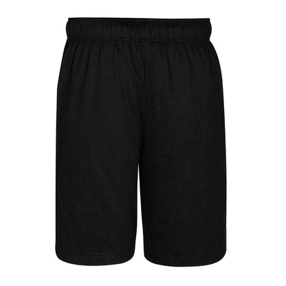 Black - Back - Slazenger Mens Cotton Blend Casual Jersey Shorts