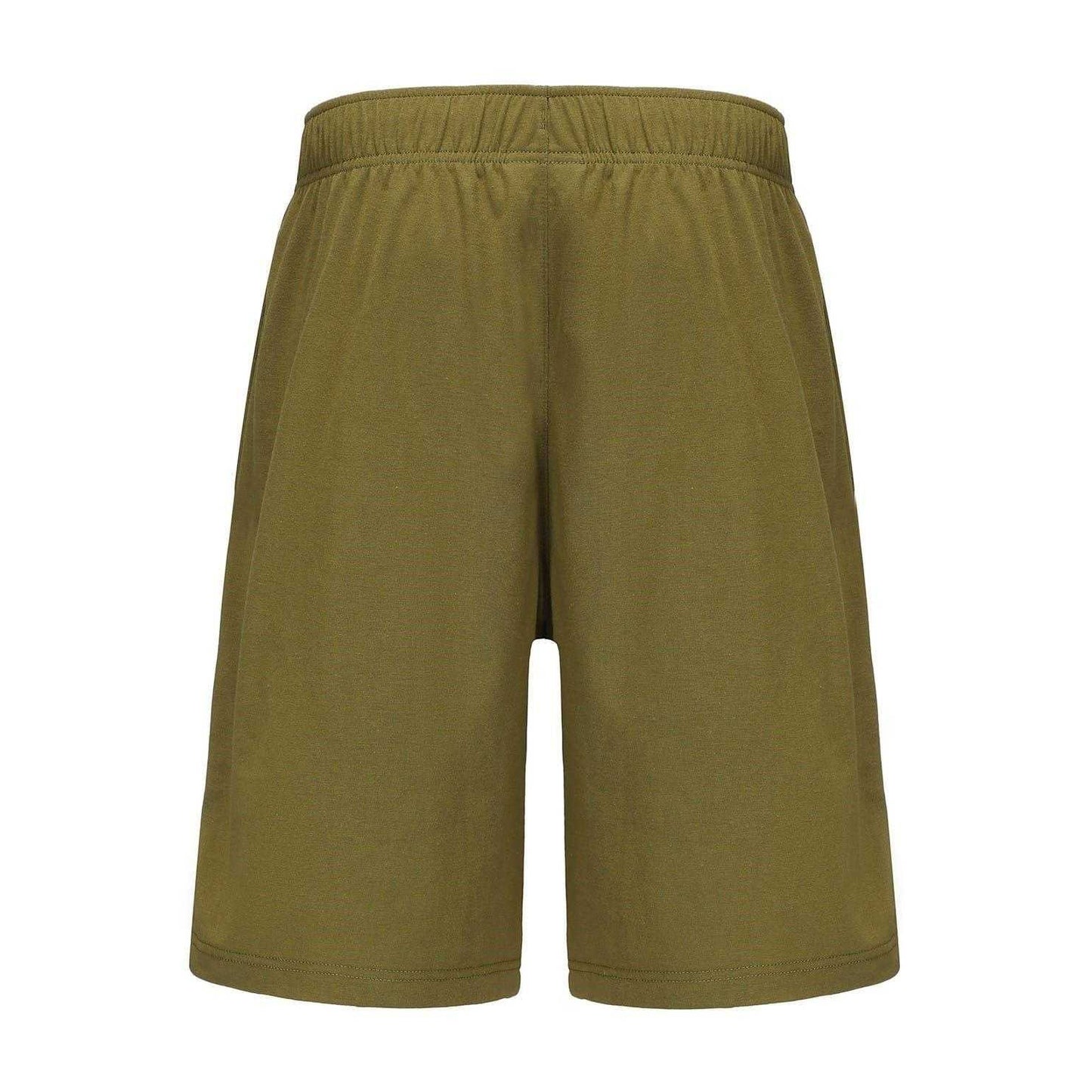 Khaki - Back - Slazenger Mens Cotton Blend Casual Jersey Shorts