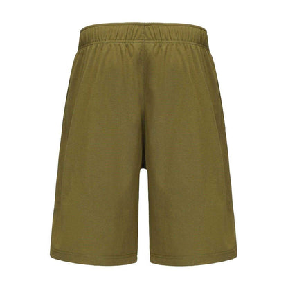 Khaki - Back - Slazenger Mens Cotton Blend Casual Jersey Shorts