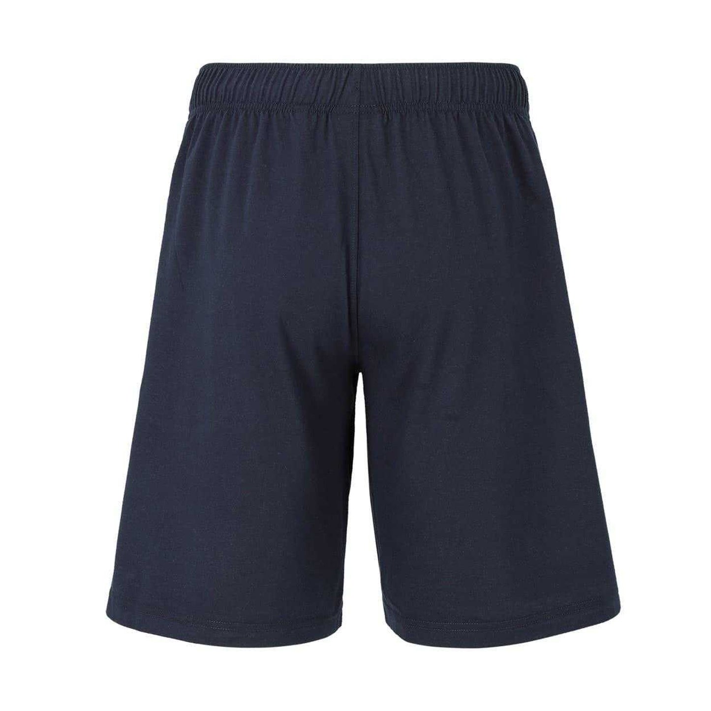 Navy - Back - Slazenger Mens Cotton Blend Casual Jersey Shorts