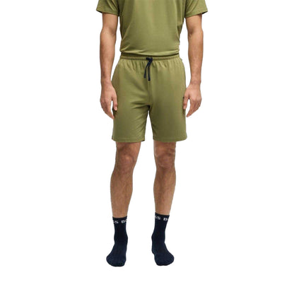 Mid Green - Side - Boss Mens Regular Jersey Shorts