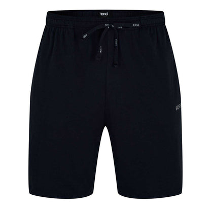 Navy - Front - Boss Mens Regular Jersey Shorts
