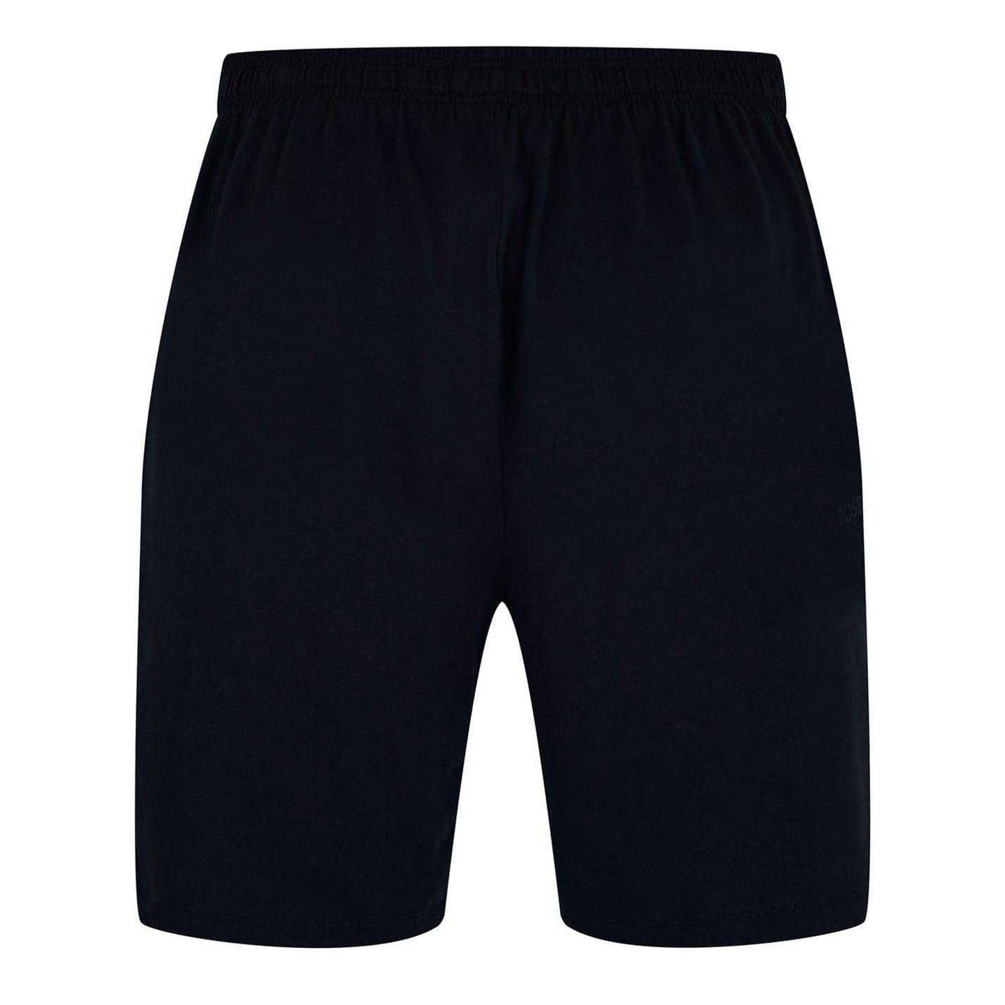 Navy - Back - Boss Mens Regular Jersey Shorts