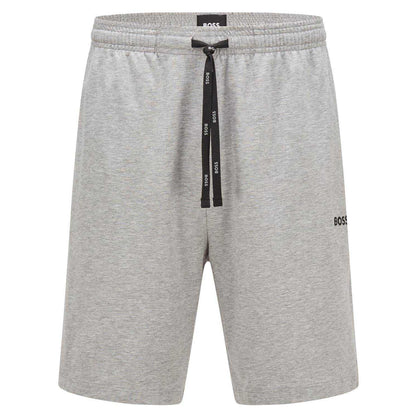 Medium Grey - Front - Boss Mens Regular Jersey Shorts