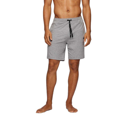 Medium Grey - Back - Boss Mens Regular Jersey Shorts