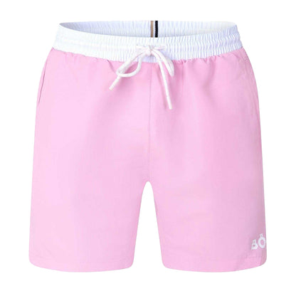 Light Pink - Front - Boss Mens Starfish Swim Shorts