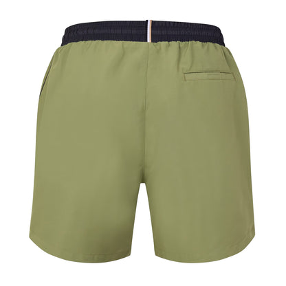 Sage Blue - Back - Boss Mens Starfish Swim Shorts