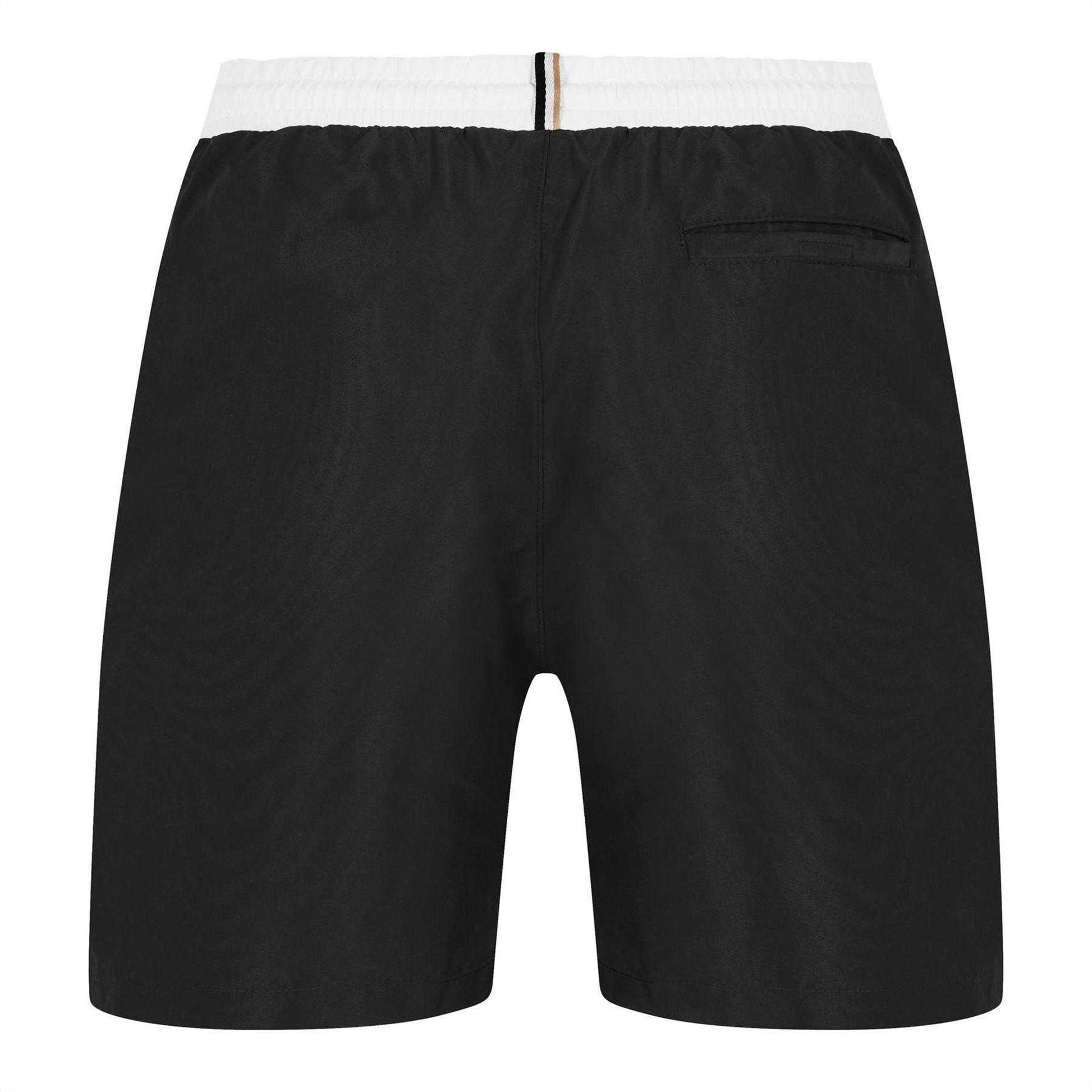 Black - Back - Boss Mens Starfish Swim Shorts