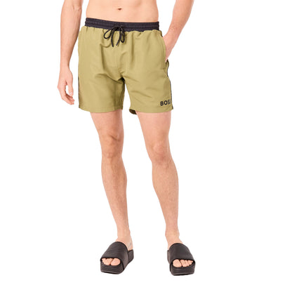 Sage Blue - Side - Boss Mens Starfish Swim Shorts