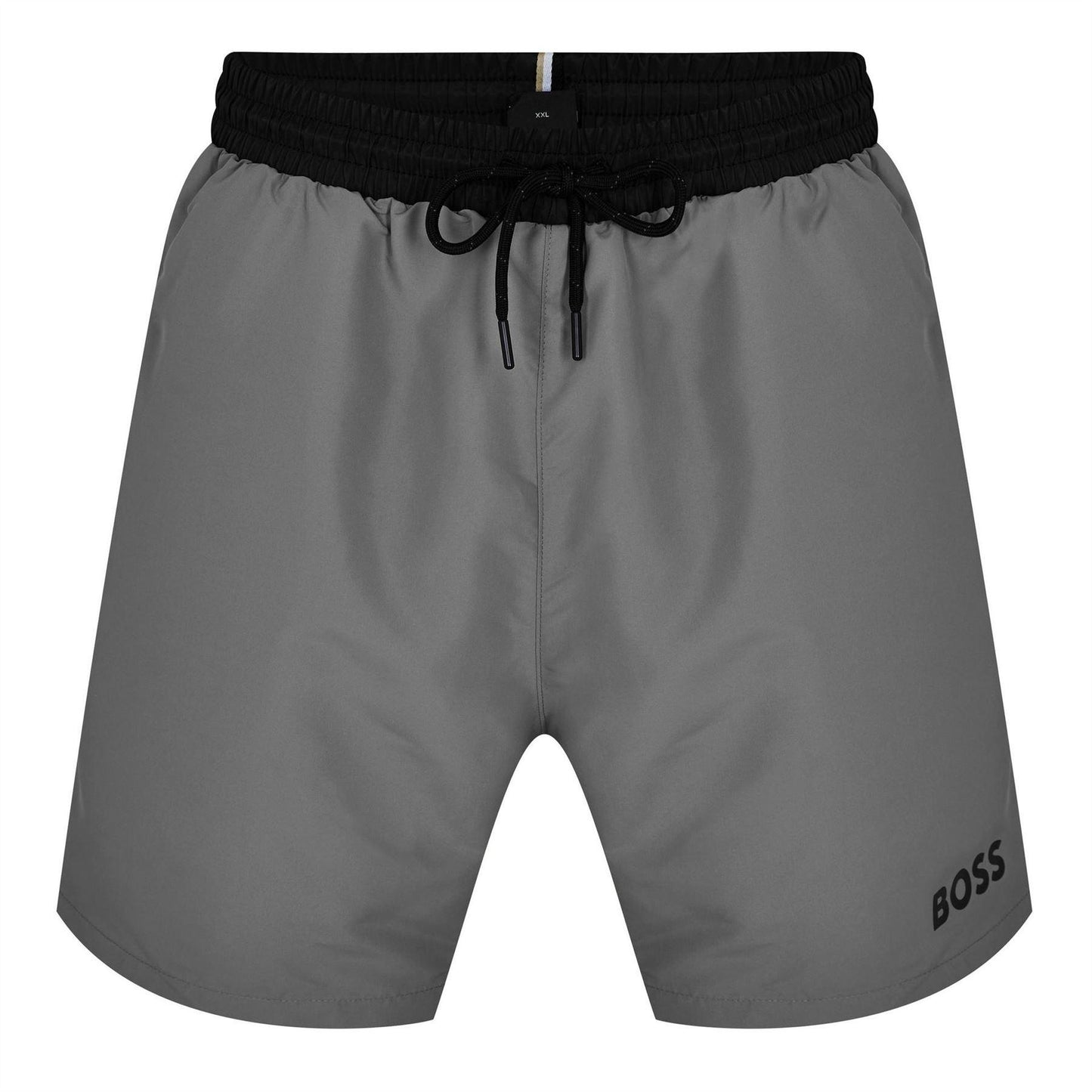 Grey-Black - Front - Boss Mens Starfish Swim Shorts