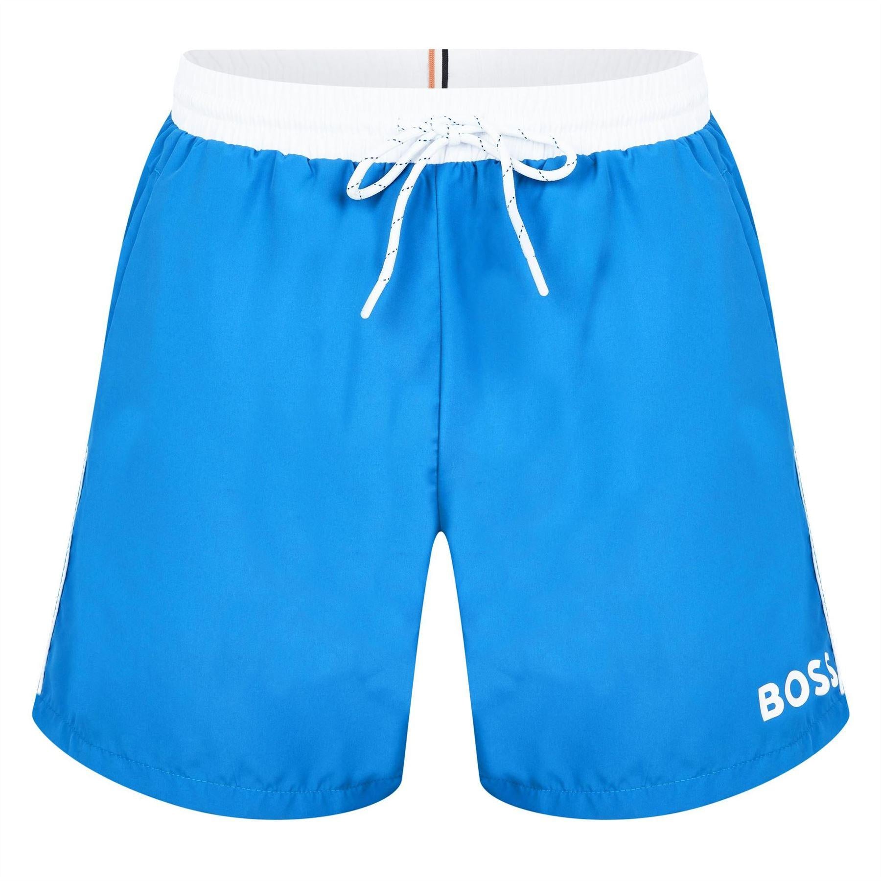 Royal Blue - Front - Boss Mens Starfish Swim Shorts