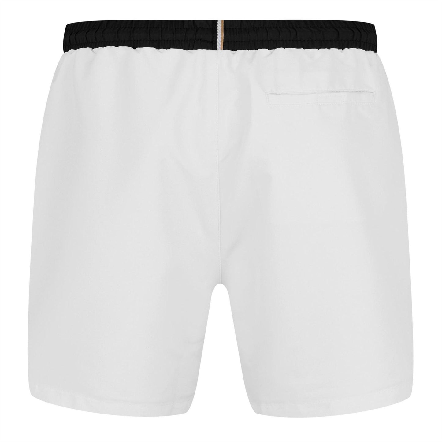 White-Black - Back - Boss Mens Starfish Swim Shorts
