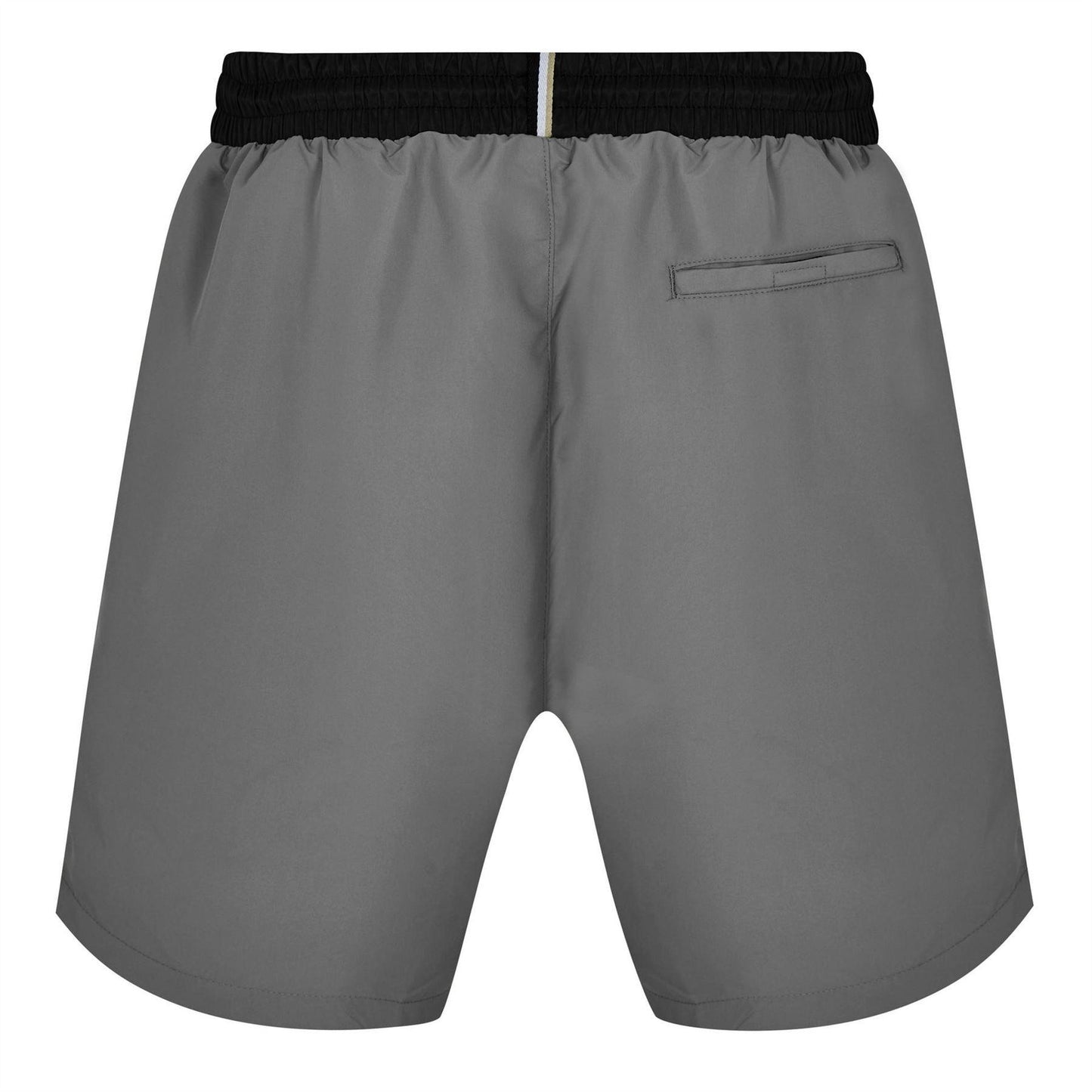 Grey-Black - Back - Boss Mens Starfish Swim Shorts