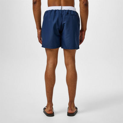 Navy-White - Lifestyle - Boss Mens Starfish Swim Shorts
