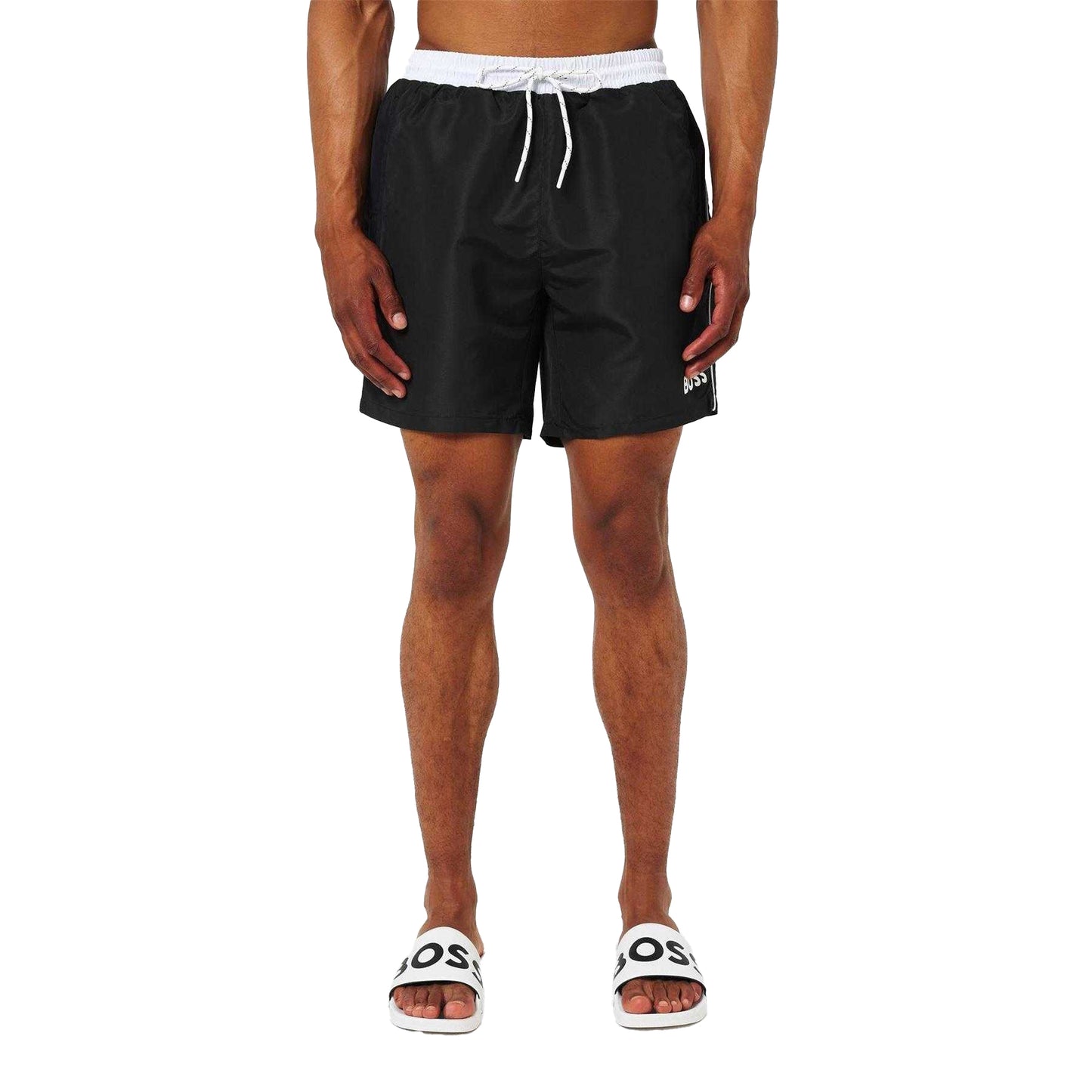 Black - Lifestyle - Boss Mens Starfish Swim Shorts
