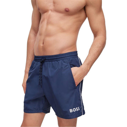 Dark Blue - Lifestyle - Boss Mens Starfish Swim Shorts
